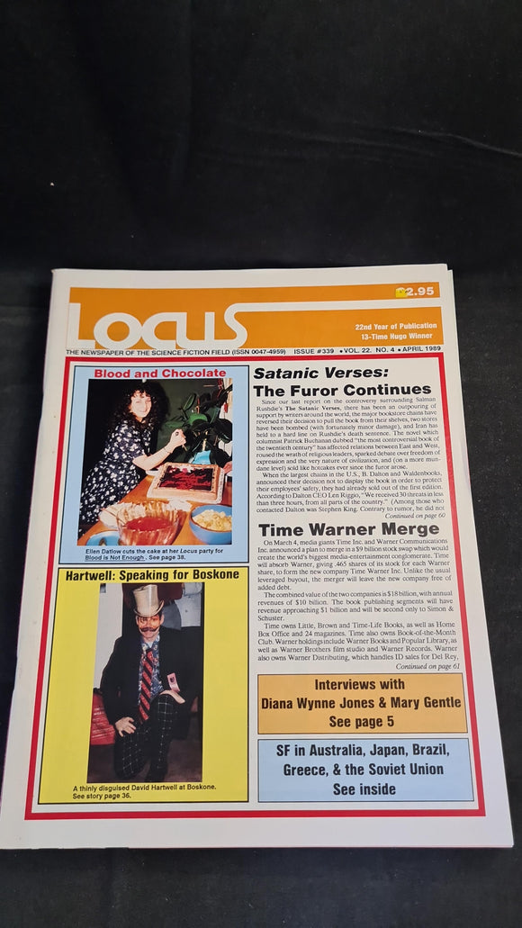 Charles N Brown - Locus Magazine April 1989 Issue 339 Volume 22 Number 4