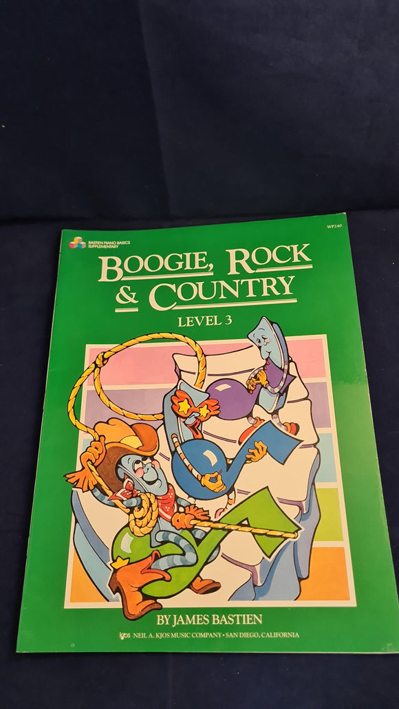 James Bastien - Boogie, Rock & Country, Level3, Neil A Kjos, 1987, Piano Basics