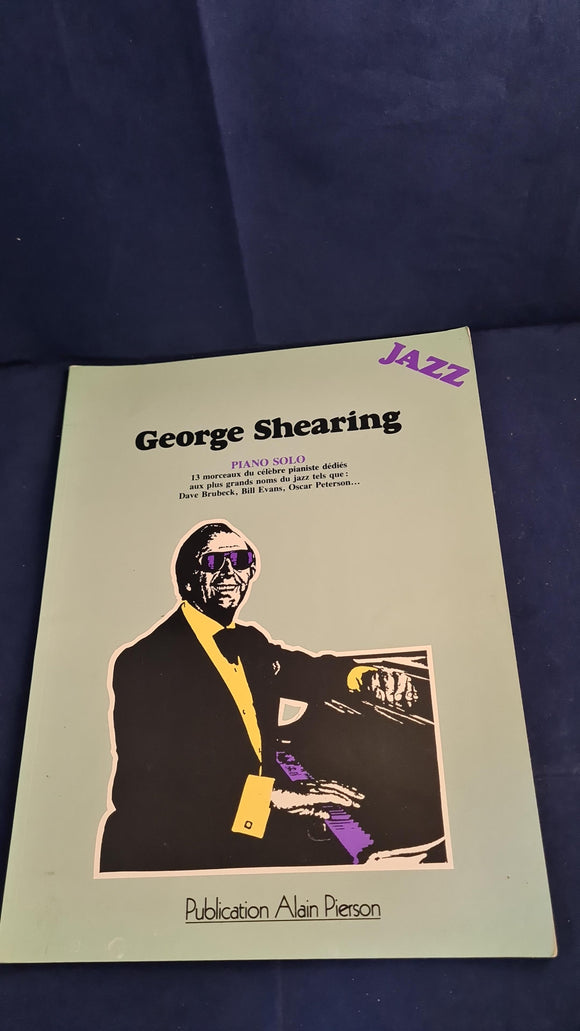 George Shearing Jazz Piano Solo, Alain Pierson, 1985