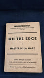 Walter de la Mare - On The Edge, Tauchnitz Edition, 1931