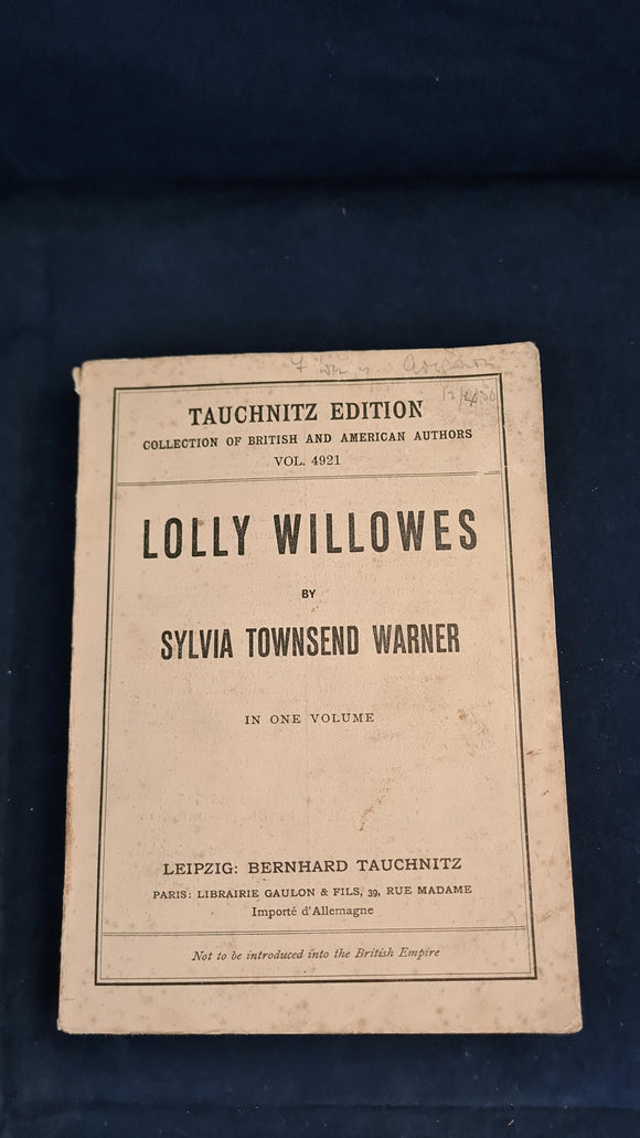 Sylvia Townsend Warner - Lolly Willowes, Tauchnitz Edition, 1930