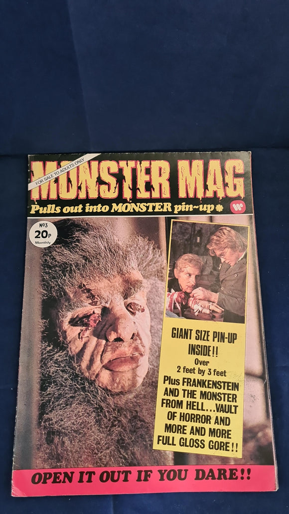 Roger Cook - Monster Mag Number 3, Top Sellers, 1974, Monster Pin-up