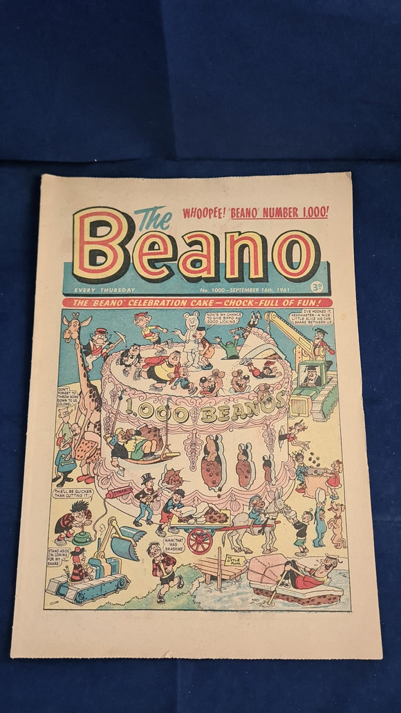 Beano Comic Number 1000 September 16th 1961