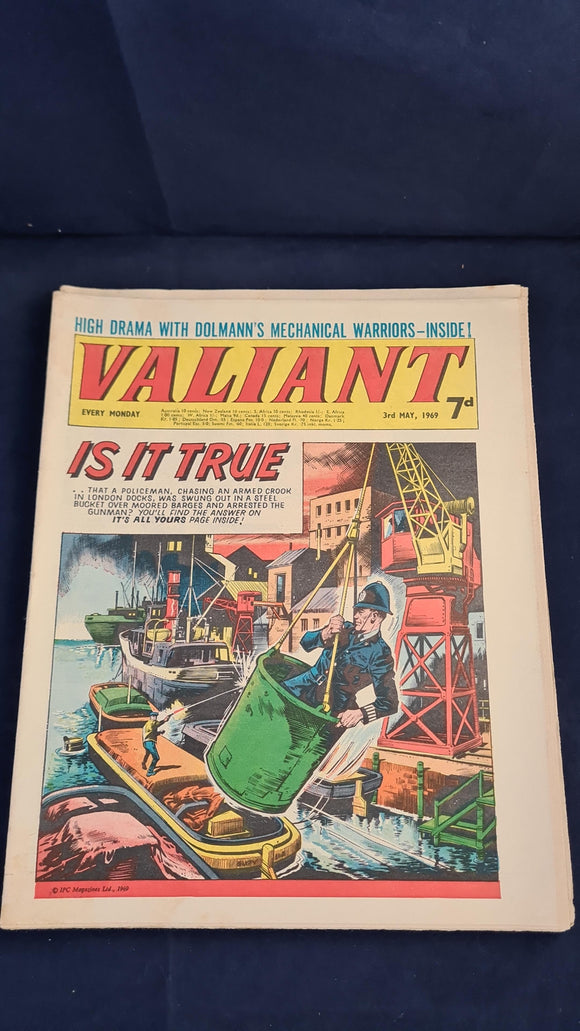 Valiant Comics 9th December 1967, 1968 x 2, 1969x 2