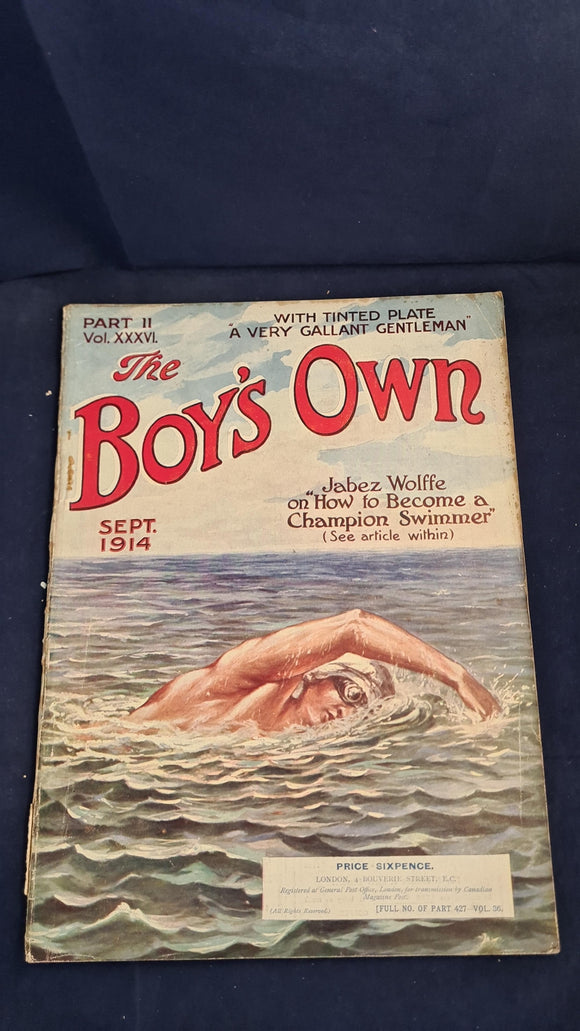 The Boy's Own Paper XXXVI Part 11, September 1914
