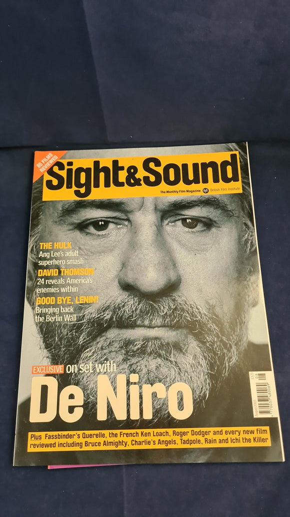 Sight and Sound Magazine Volume 13 Issue 8 August 2003