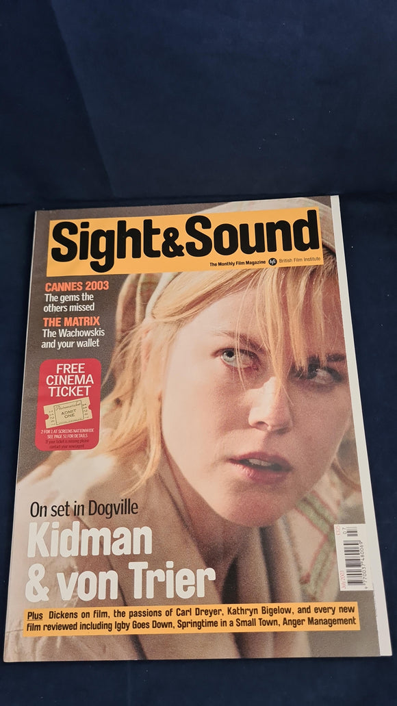 Sight and Sound Magazine Volume 13 Issue 7 July 2003