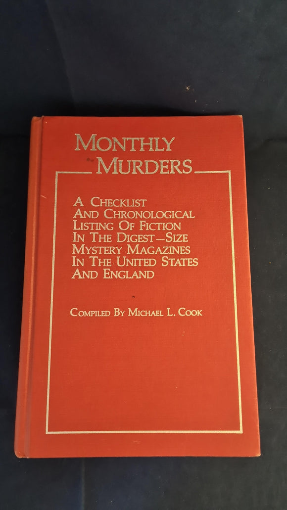 Michael Cook - Monthly Murders, Greenwood Press, 1982