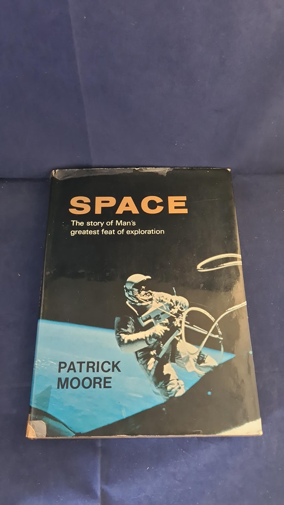 Patrick Moore - Space, Lutterworth Press, 1968, Moon Map