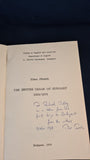Tibor Frank - The British Image of Hungary 1865/1870, Budapest 1976, Inscribed, Signed