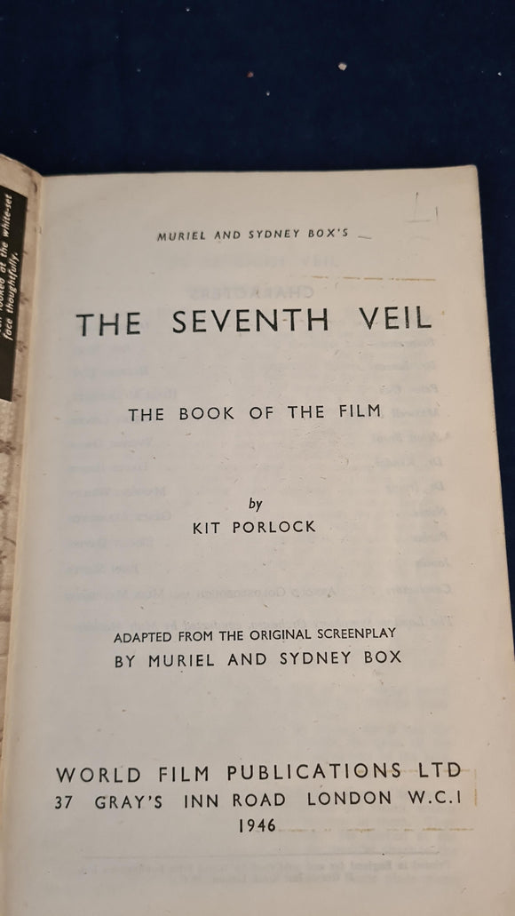 Kit Porlock - The Seventh Veil, World Film Publications, 1946