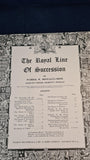 Patrick W Montague-Smith - The Royal Line of Succession, Pitkin Pictorials