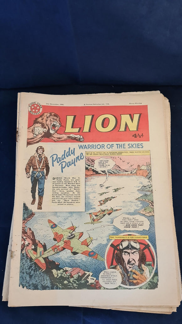 Lion Magazines x 28 from September 1960/61/62/68 & 69, Fleetway Publications