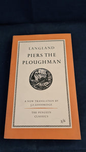 William Langland - Piers The Ploughman, Penguin Books, 1959, Paperbacks