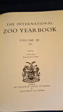 Caroline Jarvis - The International Zoo Yearbook, Volume III, Zoological Society, 1962