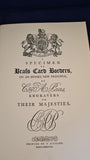 C & A Paas Engravers - Brass Card Borders, Engravers to Their Majesties