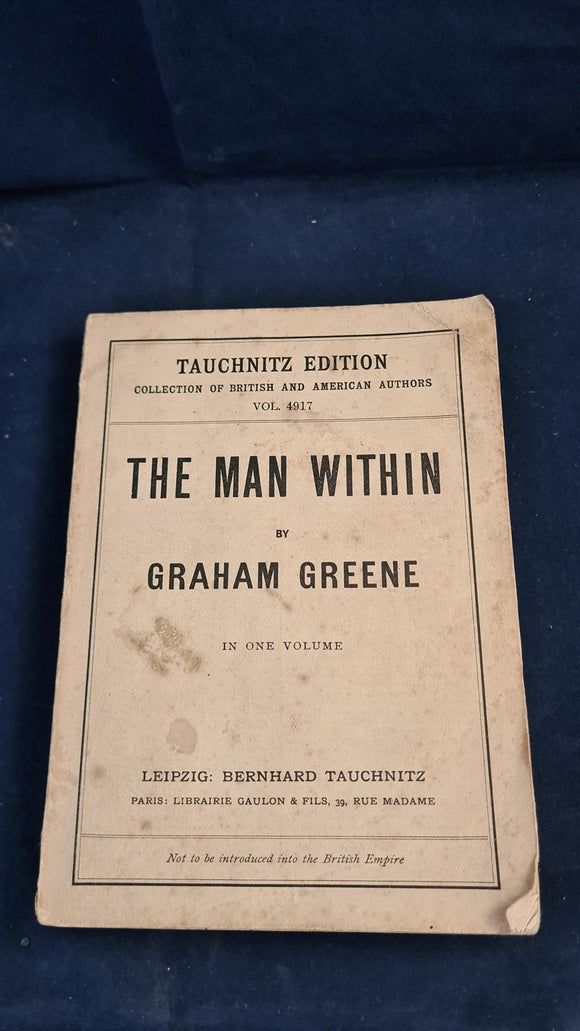 Graham Greene - The Man Within, Bernhard Tauchnitz, 1930