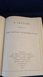 Liddell & Scott's Greek-English Lexicon, Oxford Press, 1920