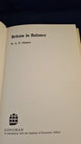 W A P Manser - Britain in Balance, The myth of failure, Longman, 1971