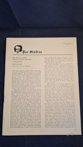 Poe Studies Newsletter Volume 7 Number 2 December 1974