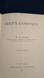 W W Jacobs - Ship's Company, Bernhard Tauchnitz, 1911, Copyright Edition