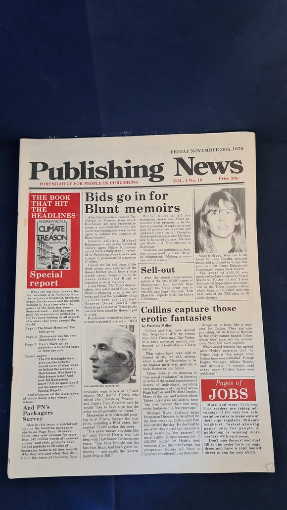 Publishing News Volume 1, October 5th - December 14th 1979, Six Copies