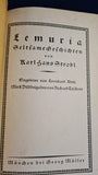 Karl Hans Strobl - Lemuria, Georg Muller, German edition