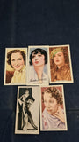 Rock Hudson, Richard Burton, Film Star Autograph Portrait Series, plus 5 Cigarette Cards
