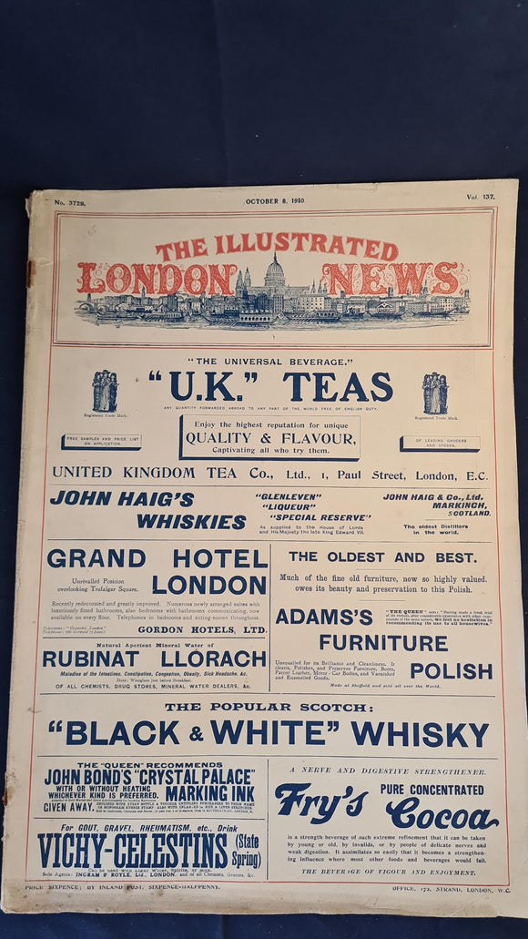 The Illustrated London News October 8, 1910, Rudyard Kipling