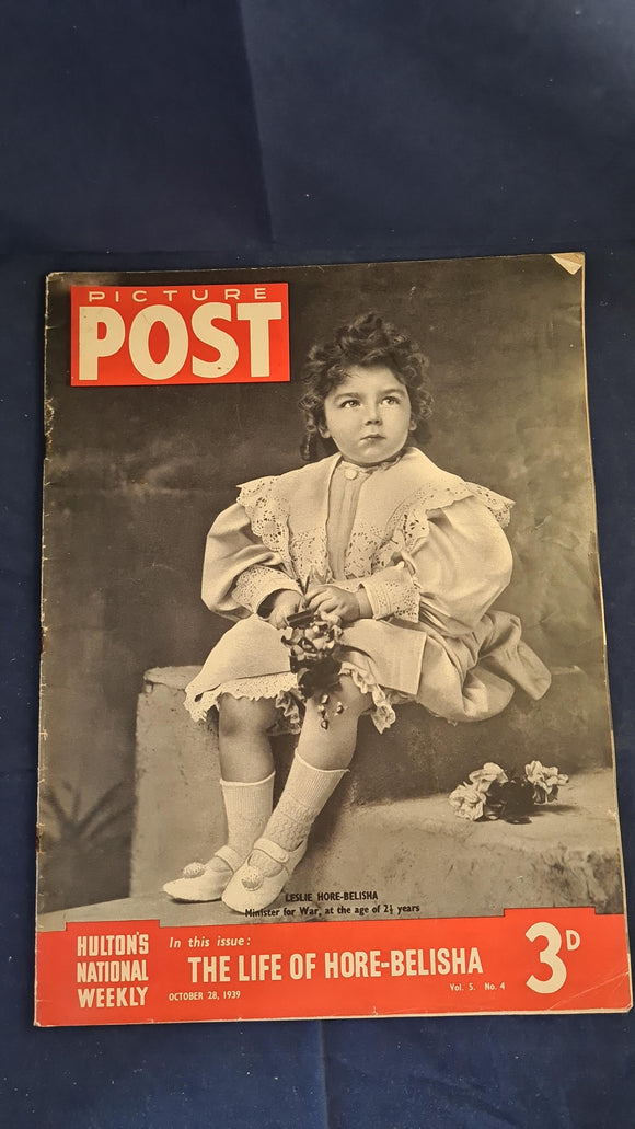 Picture Post Volume 5 Number 4, October 28, 1939, Hulton's National Weekly
