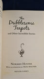 Norman Hunter - The Dribblesome Teapots, Red Fox Classics, 2013, Inscribed, Signed, Letter