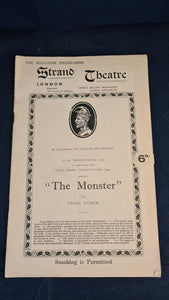 Crane Wilbur - The Monster, Strand Theatre, April 9th, 1928
