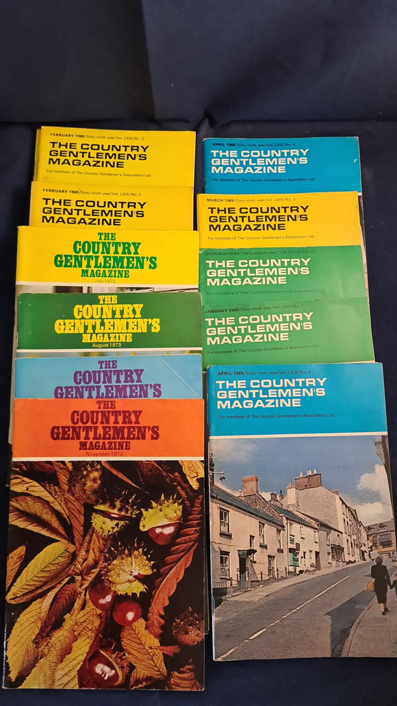 The Country Gentlemen's Magazine x 13, 1969 & 1973, H Rider Haggard