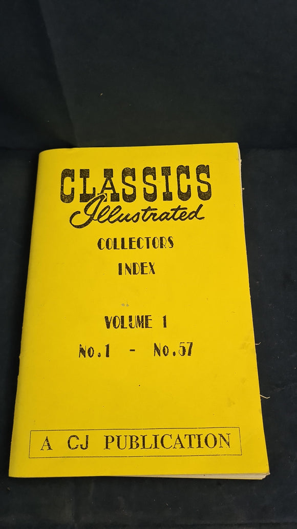 Bryon Whitworth -Classics Illustrated Collectors Index, Volume 1, Number 1-57, Whitworth