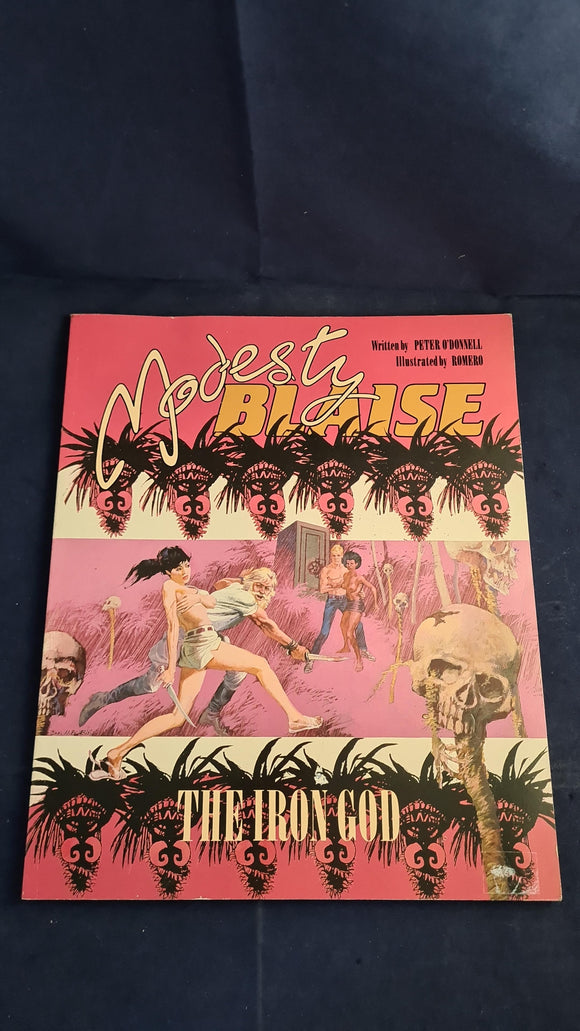 Peter O'Donnell - Modesty Blaise, The Iron God, Titan Books, November 1989, First Edition