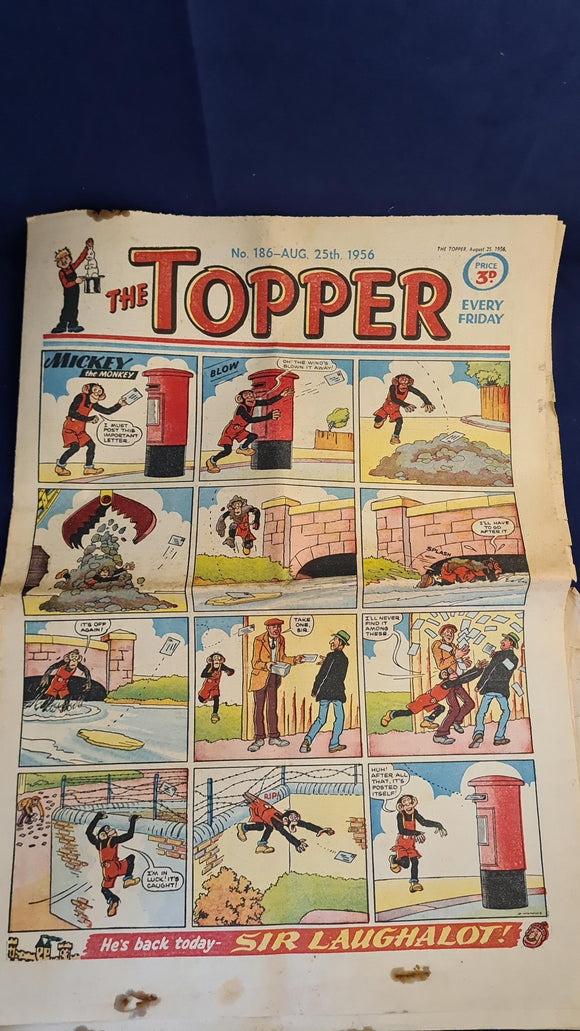 The Topper Comic, Number 186 August 25th 1956, D C Thomson