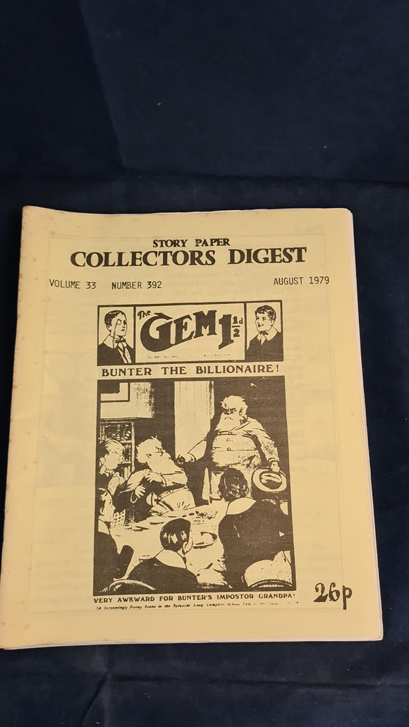 Story Paper Collectors Digest Volume 33 Number 392 August 1979