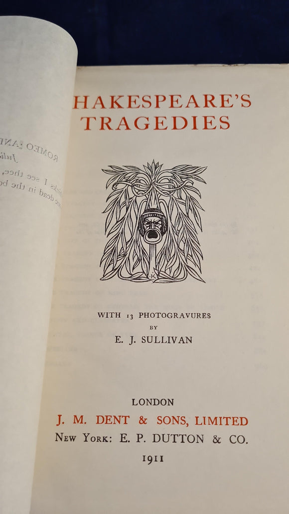 Shakespeare's Tragedies - Romeo and Juliet, J M Dent, 1911