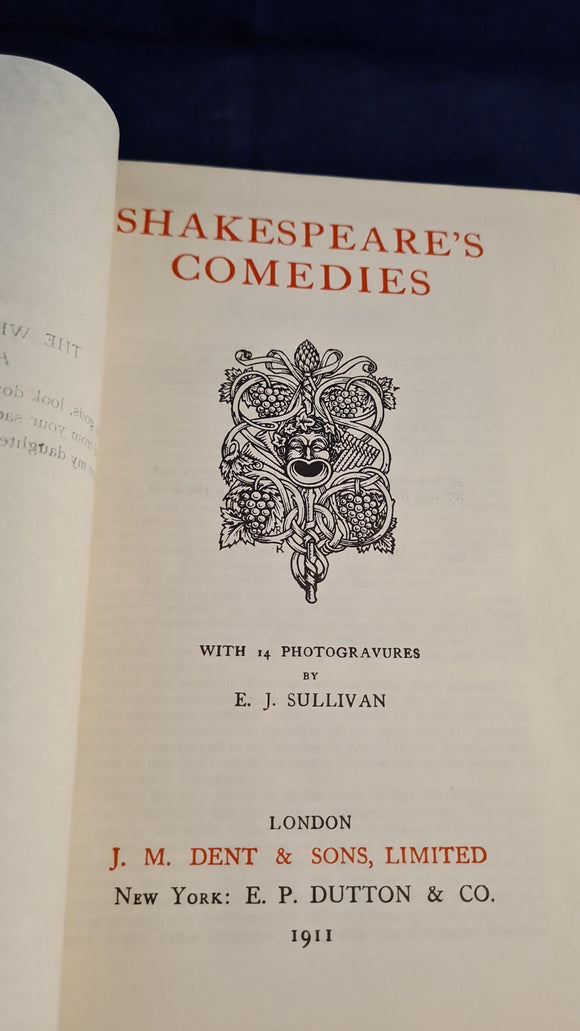 Shakespeare's Comedies - A Winter's Tale, Volume 1, J M Dent, 1911