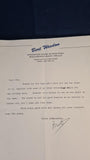 Bert Weedon Signed Letters and biography, 1993