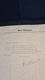 Bert Weedon Signed Letters and biography, 1993