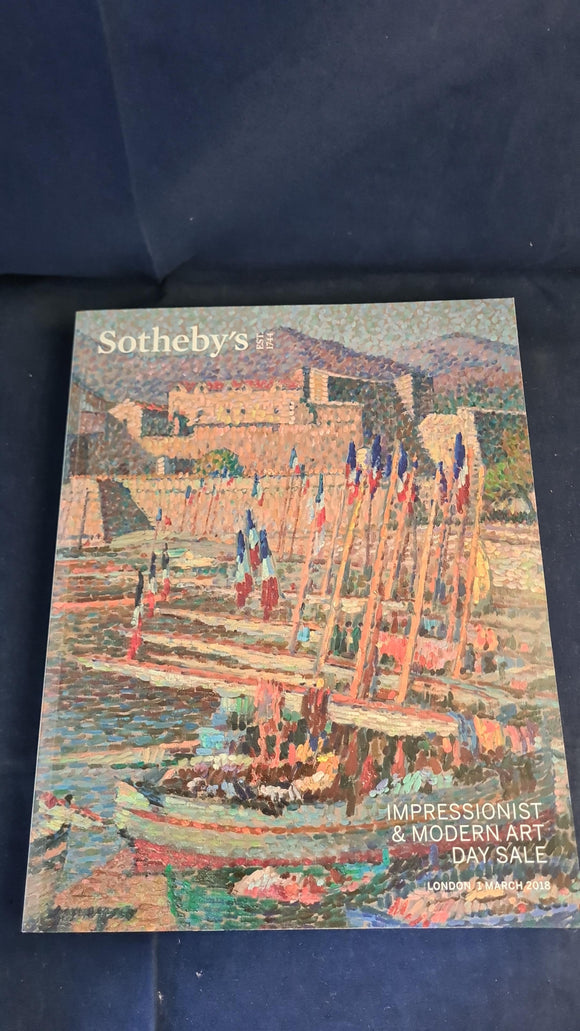 Sotheby's Auctions 1 June 2018, Impressionist & Modern Art, London
