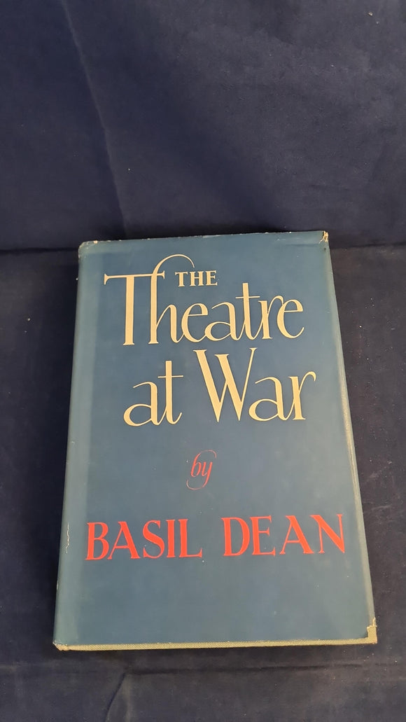 Basil Dean - The Theatre at War, George G Harrap, 1956, First Edition, Signed, Letters