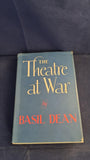 Basil Dean - The Theatre at War, George G Harrap, 1956, First Edition, Signed, Letters
