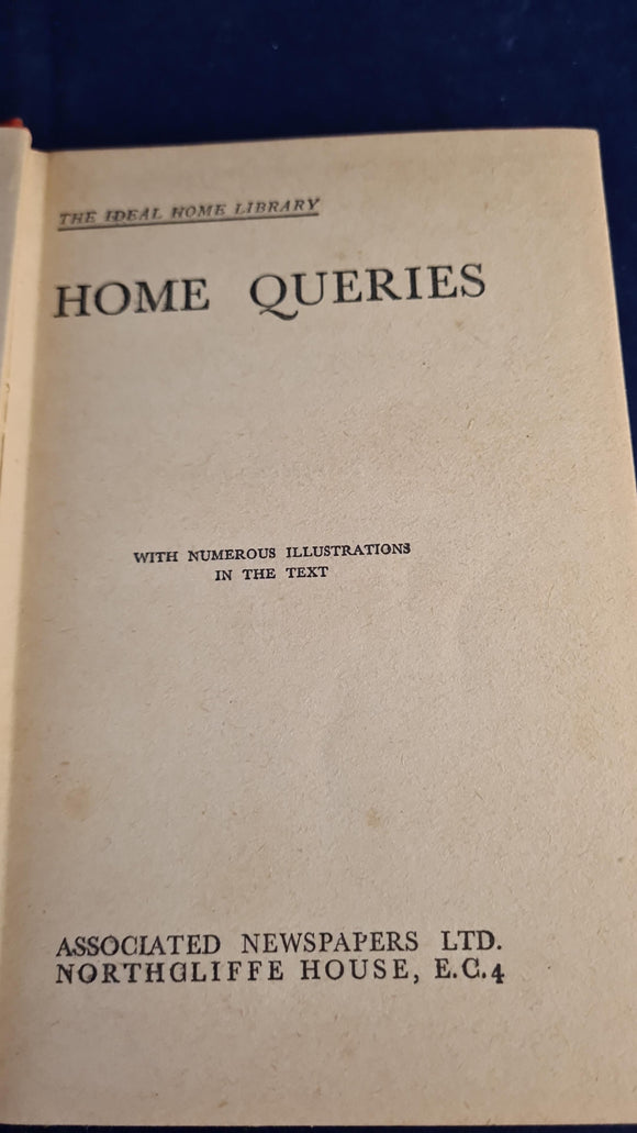 Ideal Home - Home Queries, Associated Newspapers, no date, Illustrated