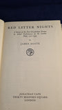 James Agate - Red Letter Nights, Jonathan Cape, 1944, First Edition
