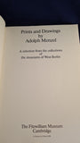 Adolph Menzel - Prints and Drawings, Fitzwilliam Museum 16 January to 4 March 1984