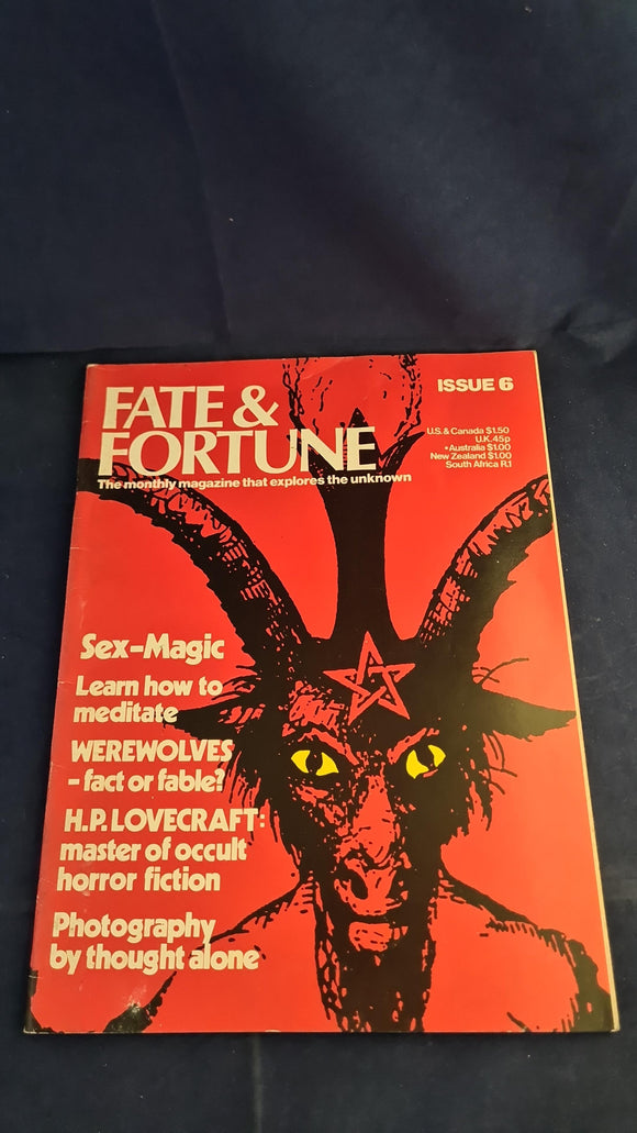 Fate & Fortune, Issue number 6, October 17, 1974