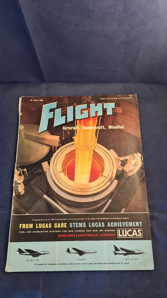 Flight - Aircraft, Spacecraft, Missiles Magazine Friday 15 July 1960