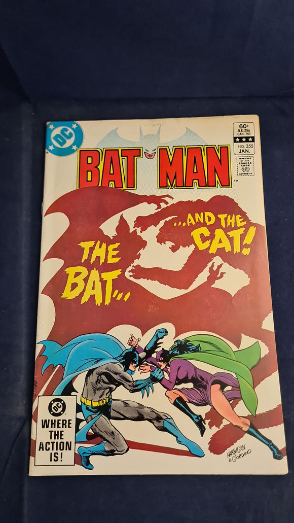 Batman Magazine Number 355, January 1983, featuring Catwoman, DC Comics